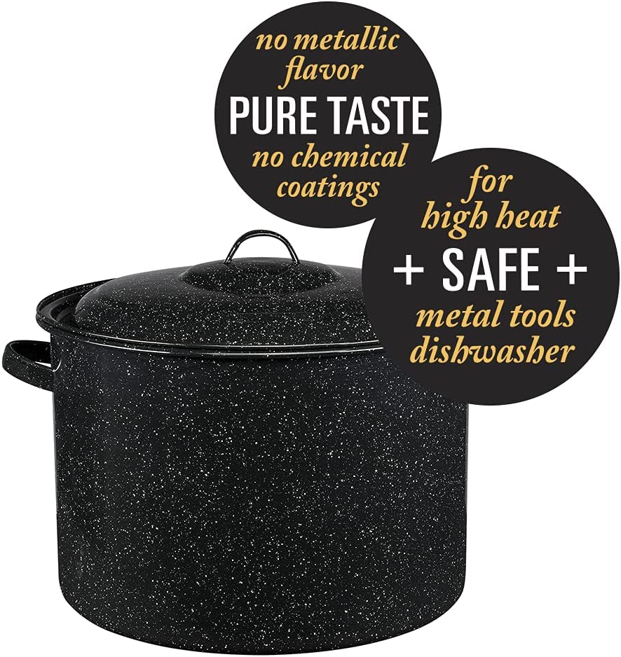 Granite Ware Stock Pot, 21-Quart