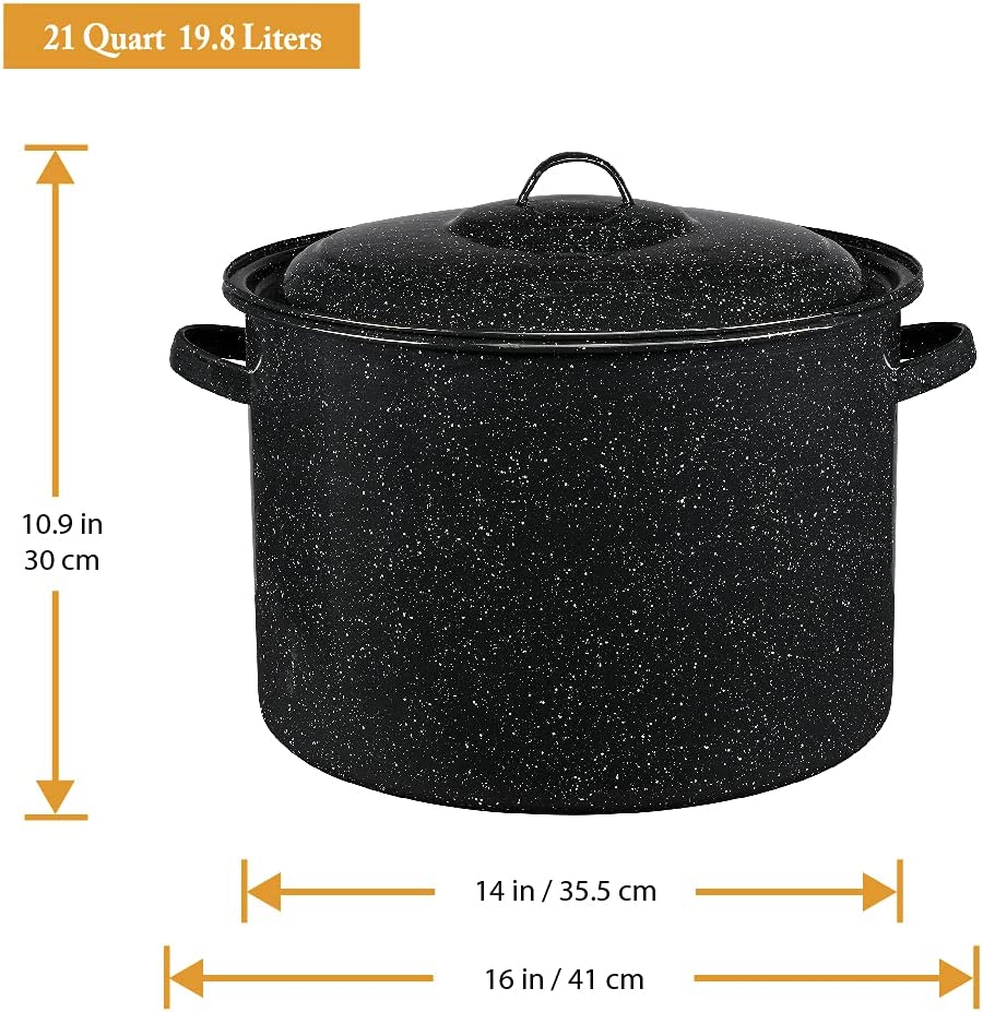 Granite Ware Stock Pot, 21-Quart