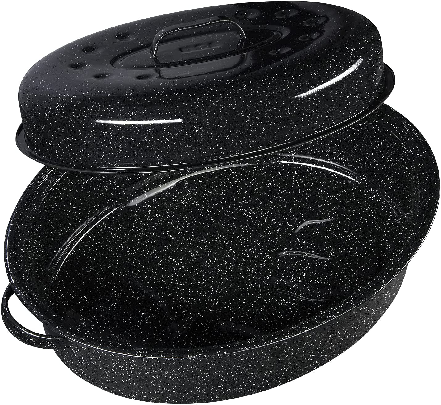 Granite Ware Enamel on Steel Covered Oval Roaster (19 in.)